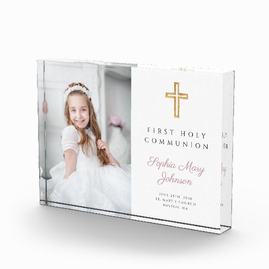 Foto van moderne meisje eerste communie (Rechts)