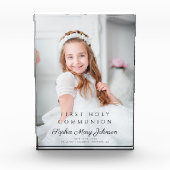 Foto van moderne meisje eerste communie (Voorkant)