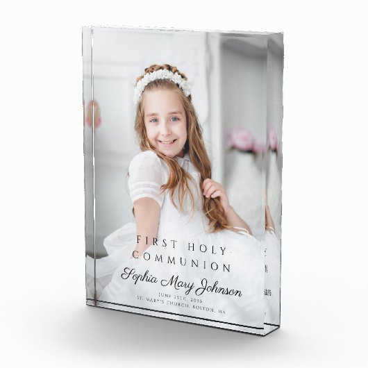 Foto van moderne meisje eerste communie (Rechts)