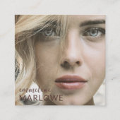 Foto van moderne, minimalistische Hair Makeup arti Vierkante Visitekaartje (Voorkant)