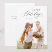 Foto van moderne Prettige feestdagen Feestdagenkaart (Voorkant / Achterkant)