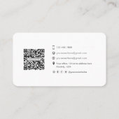 Foto van moderne professionele fotograaf visitekaartje (Achterkant)