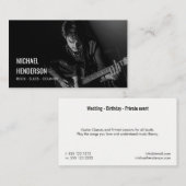 Foto van moderne professionele muzikant visitekaartje (Voorkant / Achterkant)