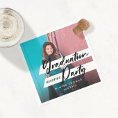 Foto van moderne scriptgradatie-partij servet