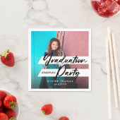 Foto van moderne scriptgradatie-partij servet (Insitu)