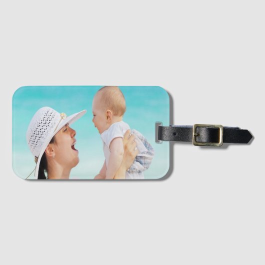 Foto van moeder en baby bagagelabel (Voorkant (horizontaal))