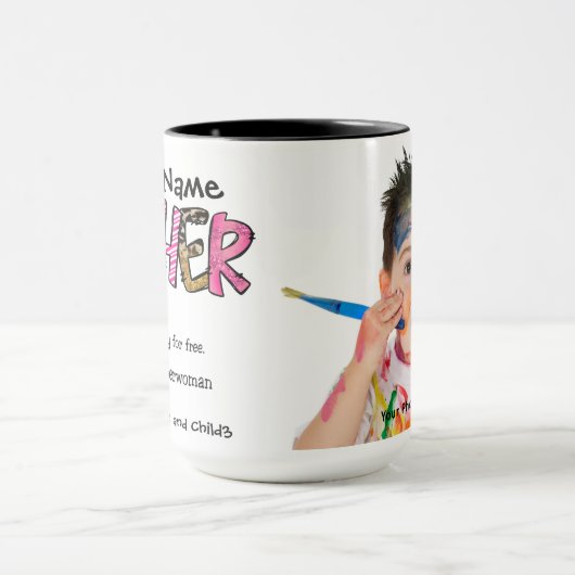  foto van moeder Saint Superoman Mok (Midden)