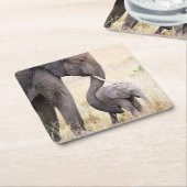 Foto van moederliefde kartonnen onderzetters (Schuin)