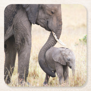 Foto van moederliefde kartonnen onderzetters