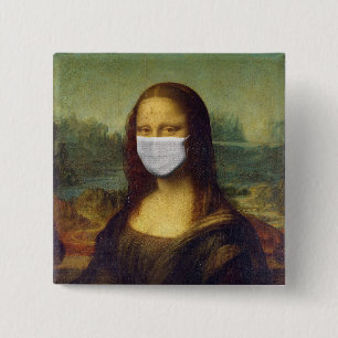 Foto van Mona Lisa Lapel Button in een kolossale w