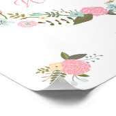 Foto van Monogram bruiloft poster van Floral boho (Hoek)