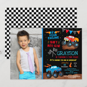 Foto van Monster Truck Birthday Party Kaart