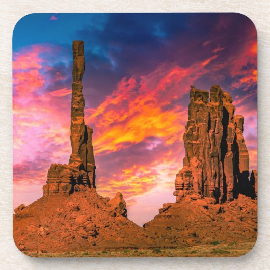 Foto van Monument valley Bier Onderzetter (Voorkant)