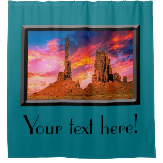 Foto van Monument valley Douchegordijn (Voorkant)