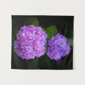 Foto van mooie paarse hortensia op een wandkleed (Voorkant (horizontaal))