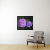Foto van mooie paarse hortensia op een wandkleed (In Situ (horizontaal))