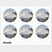 Foto van Mount Hood Oregon Ronde Sticker (Vel)