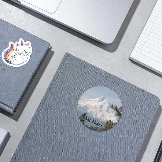 Foto van Mount Hood Oregon Ronde Sticker
