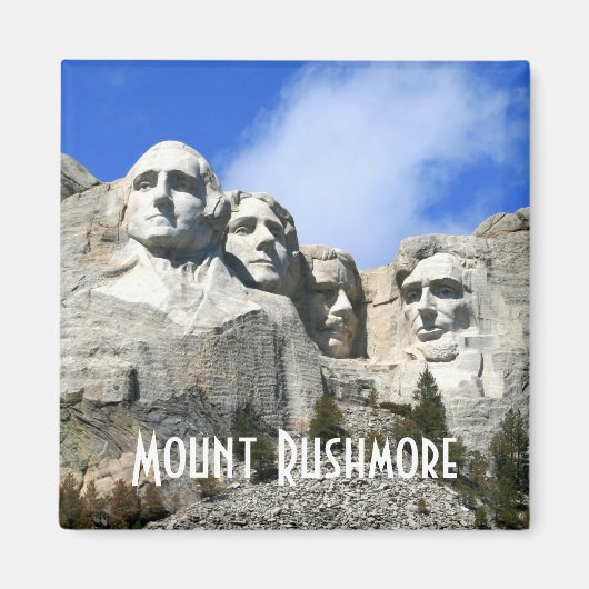 Foto van Mount Rushmore National Memorial aanpasse Magneet (Voorkant)