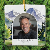 Foto van Mountain Memorial Keepsake Keramisch Ornament