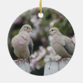 Foto van Mourning Doves Keramisch Ornament (Achterkant)