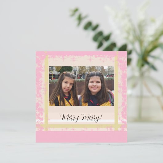 Foto van mousserende tweelingen, monogrammen (Staand voorkant)