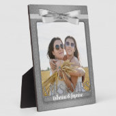 Foto van Mrs. Lesbian Gay Wedding Fotoplaat (Zijkant)