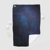 Foto van Navy Blue Milkyway Nightsky Galaxy Golfhanddoek (Insitu)