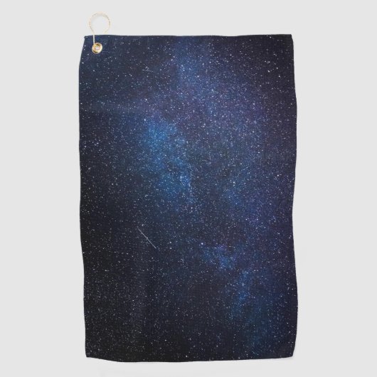 Foto van Navy Blue Milkyway Nightsky Galaxy Golfhanddoek (Voorkant)