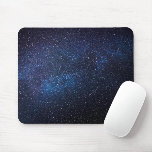 Foto van Navy Blue Milkyway Nightsky Galaxy Muismat (Met muis)