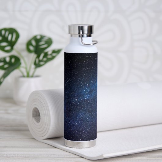 Foto van Navy Blue Milkyway Nightsky Galaxy Waterfles (Yoga)