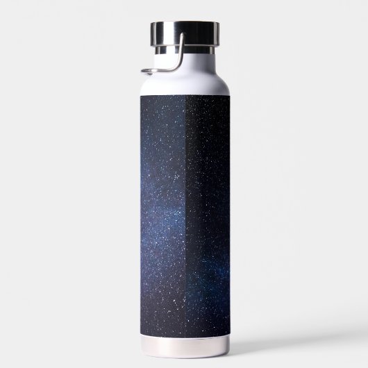 Foto van Navy Blue Milkyway Nightsky Galaxy Waterfles (Rechts)
