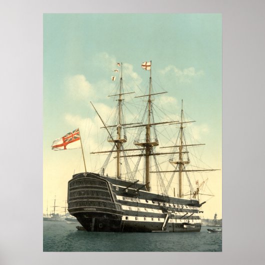 Foto van Nelson's HMS Victory Archival Poster (Voorkant)
