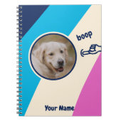 Foto van neus tikken hond notitieboek (Voorkant)