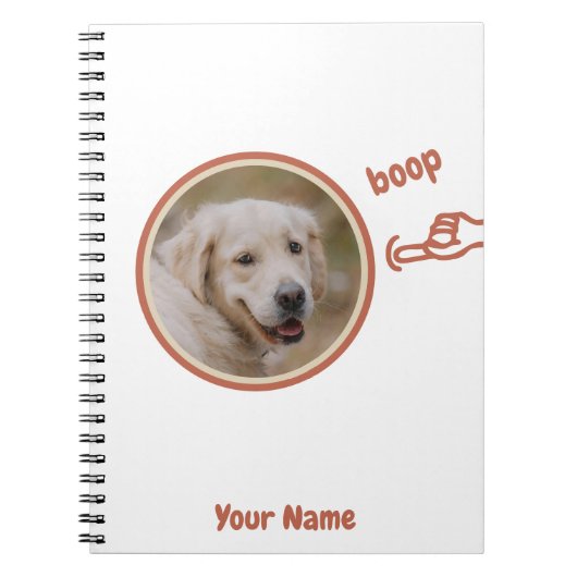 Foto van neusboop hond notitieboek (Voorkant)