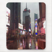 Foto van New York City NYC Rainy Times Square Muismat (Voorkant)