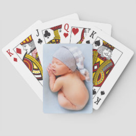Foto van Newborn Baby Pokerkaarten