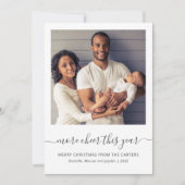 Foto van nog meer crème dit jaar, grijze kerstmis feestdagenkaart (Voorkant)