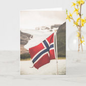 Foto van Noorwegen Kaart (Gele Bloem)