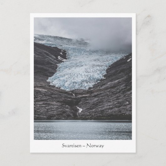 Foto van Noorwegen Svartisen Glacier Briefkaart (Voorkant)