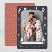 Foto van Nordic Winter Kerstfeestay Feestdagenkaart (Voorkant / Achterkant)