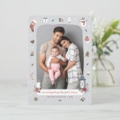 Foto van Nordic Winter Kerstfeestay Feestdagenkaart (Staand voorkant)