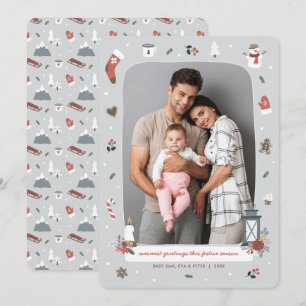 Foto van Nordic Winter Kerstfeestay Feestdagenkaart