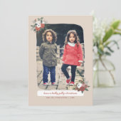 Foto van Nordic Winter Kerstfeestay Feestdagenkaart (Staand voorkant)