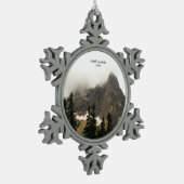 Foto van North Cascades Mountain Tin Sneeuwvlok Ornament (Links)