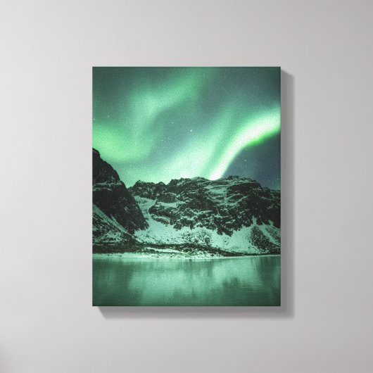 Foto van Northern Lights Canvas Afdruk (Voorkant)