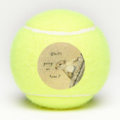 Foto van Nosy en schattig Tree Squirrel Tennisballen (Achterkant)