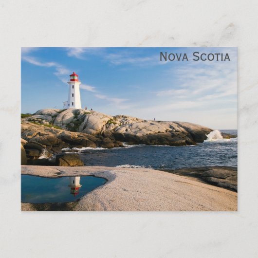 Foto van Nova Scotia Lighthouse Revel Briefkaart (Voorkant)