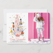 Foto van Nutcracker Pink kerstboommeisje Kaart (Voorkant)
