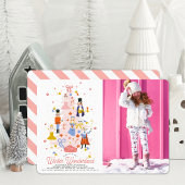 Foto van Nutcracker Pink kerstboommeisje Kaart